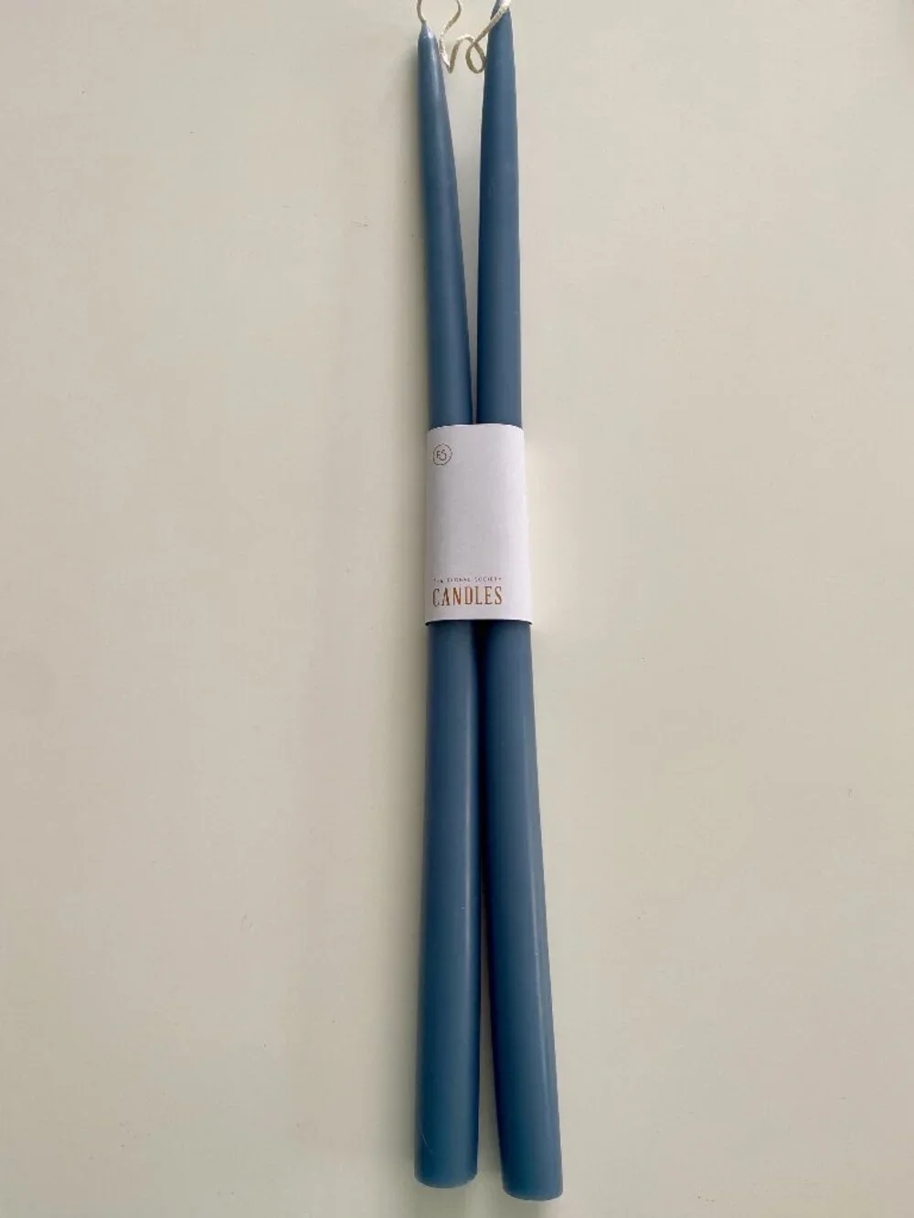NWT No Drip Taper Blue Candles 18inches The Floral Society